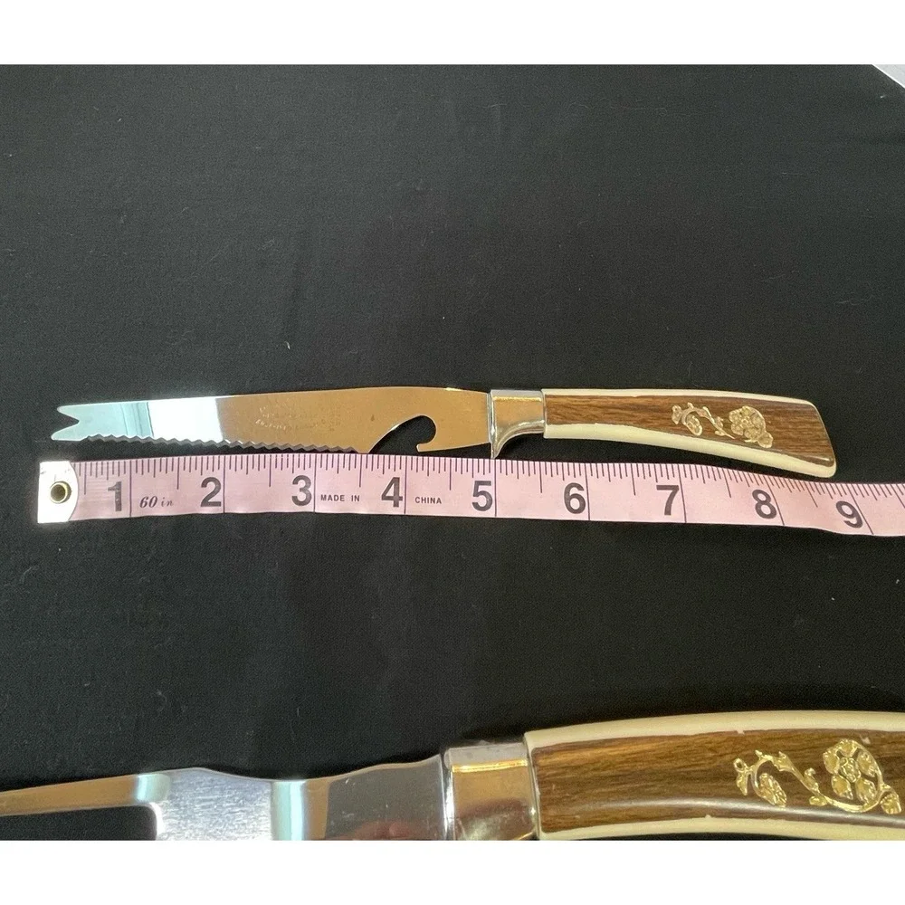 Vintage MCM Lifetime Cutlery‎ Fleur D'Or Serving & Carving Set Sheffield England
